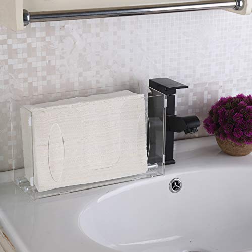 evron Paper Towel Dispenser Countertop Adhesive Tape & Wall Mount Easy Pull-Out Z Fold C Fold Trifold and Multifold Paper Towel Dispenser (1 Pack)