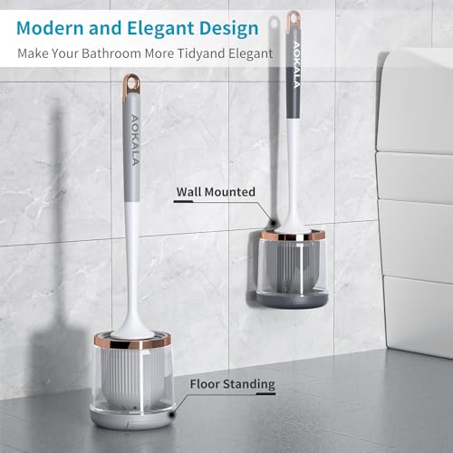 Aokala TB00201 Silicone Toilet Brush And Holder Set thumb #5
