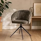 Chaise de salle à manger Milton & Oldbrook Chaise de Salle à Manger Pivotante Ruse Brun - Noir