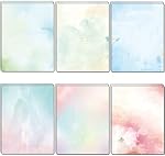 DUGUTUL Colored Printer Paper, Watercolor Stationary Paper, Double-Sided, Computer Paper for Business or Personal Use, Printer Friendly for Letters and Invitations, 8.5 x 11 in, 100gsm (48)