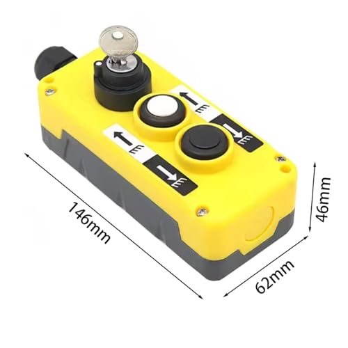 Caja colgante COB-T2M con interruptor de botón para control remoto de grúas 5