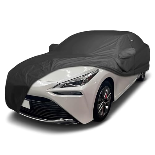 Image of iCarCover Premium Custom Car Cover for 2016-2023 Toyota Mirai Heavy Duty Waterproof All Weather Rain Snow UV Sun Protector Custom Fit Full Exterior Indoor Outdoor Protection Car Cover (Black)