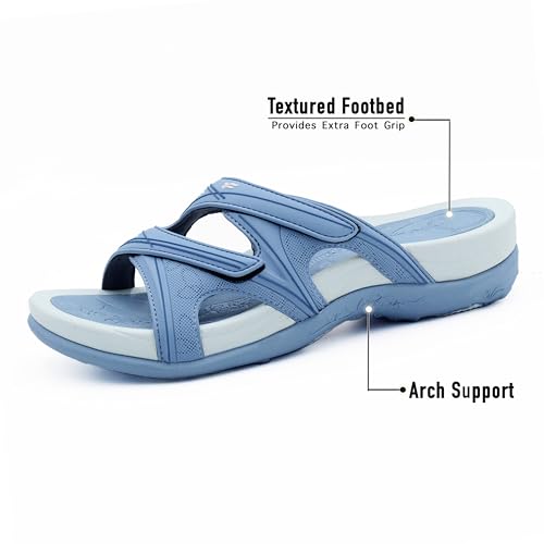 Image of Gold Pigeon Shoes SIGNATURE Comfort Walking Slides Sandals for Women | Arch Support, Waterproof, Non-Slip