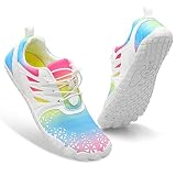 XIHALOOK Water Beach Swim Shoes for Women Quick Dry Barefoot Outdoor Hiking Running Shoes White Colo