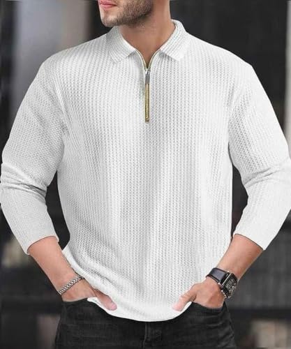 Image of Men's Full Sleeves T-Shirt | Stylish Casual Wear | Comfortable Cotton Blend | Solid Round Neck | Regular Fit Full Sleeve