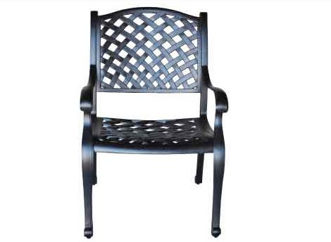 Nassau Cast Aluminum Powder Coated 7Pc Set With 60 Round Table - Antique Bronze #TOP4