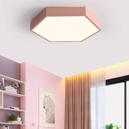 Plafonnier LED hexagonal de 6000K éclairage moderne pour chambre - 5