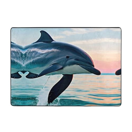 Tapis dauphin imprimé de haute qualité et tapis doux salon - 2