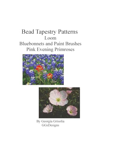 Bead Tapestry Patterns Loom Bluebonnets and Paint Brushes Pink Evening primroses