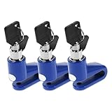 TOYANDONA 5 Stück 5 Stück-Pack Scheibenbremsenschlösser mit Schlüsseln Diebstahlsicherung für Motorrad E-Bike und Elektroroller Wetterfestes Bremsschloss Kompakt und Tragbar