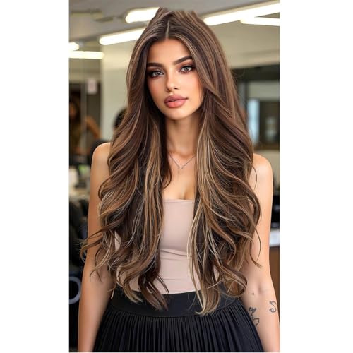 Women's Spring Fall Long Layered Natural Straight Silky Voluminous Daily