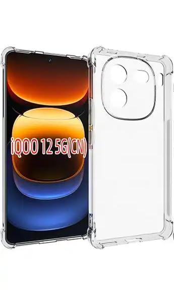 Image of Case for iQOO 12 Case, Crystal Clear Case ipaky Slim Anti Scratch TPU Shockproof Protective Phone Cases Cover for iQOO 12 - Transparent