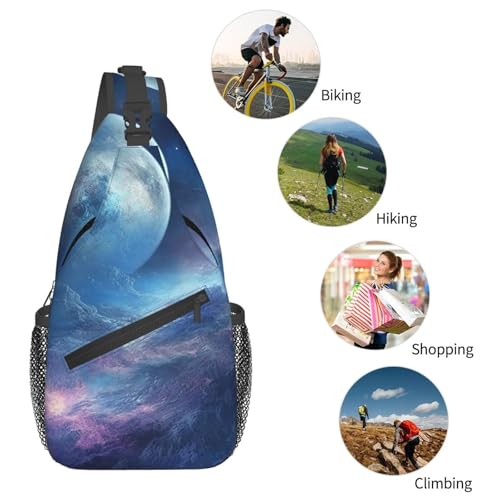 Mochila pequeña tipo sling para senderismo unisex miniatura 6