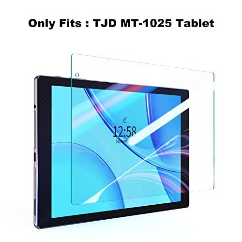 Tjd Tablet Screen Protector Use Mt-1025, Hardness Glass Film, Anti Glare Less Reflection With Easy Installation Kit/Case Friendly/Bubble Free（2Pcs） #TOP7