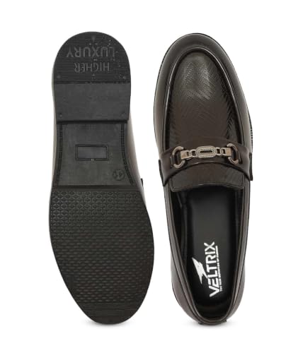 Image of VELTRIX Men's Premium Patent Leather Finish Formal Loafers | Horsebit Buckle Slip-On Shoes | Comfortable Office, Party, Wedding & Business Dress Shoes Aldo DIY Patent