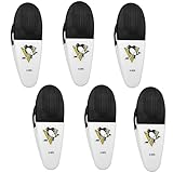 Siskiyou Sports NHL Pittsburgh Penguins Chip Clip Magnets, 6pk White, One Size