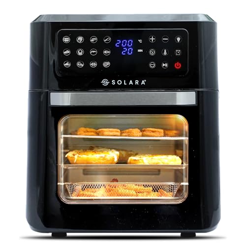 SOLARA 12L Air Fryer Oven for Home Kitchen, 1800W OTG Air Fryer O...