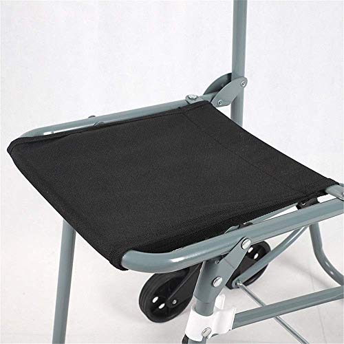 Einkaufstrolley Faltbarer Einkaufstrolley mit Blumendruck Wasserdichter Einkaufstrolley aus Oxford-Stoff auf 2 Rädern… – Bild 3