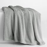 DecoKing Kuscheldecke 70x150 cm Stahl Decke Microfaser Wohndecke Tagesdecke Fleece weich sanft kuschelig skandinavischer Stil grau anthrazit Henry
