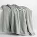DecoKing Kuscheldecke 70x150 cm Stahl Decke Microfaser Wohndecke Tagesdecke Fleece weich sanft kuschelig skandinavischer Stil grau anthrazit Henry