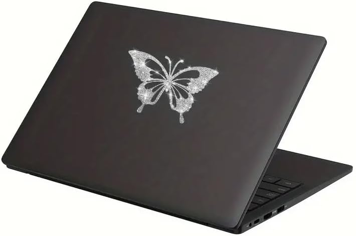 2PCS Sparkling Butterfly Self-Adhesive PVC Rainbow Glittery Decal Sticker for Cars, Laptops, Trucks, Motorcycles Wall Window Luggage Scratch Cover Door Multi-Surface Decor Sticker - Image 6