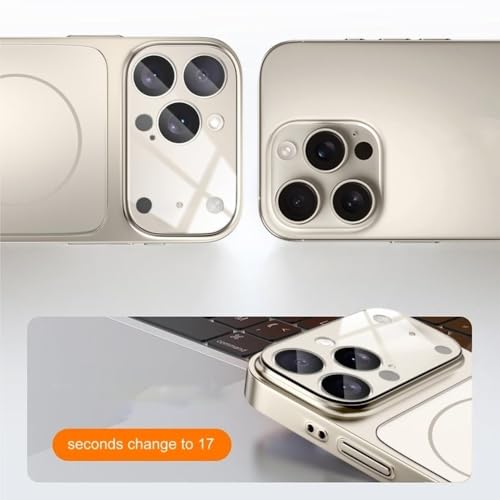 Coque rigide magnétique iPhone 13 Pro Max étui verre mat charge sans fil - 2