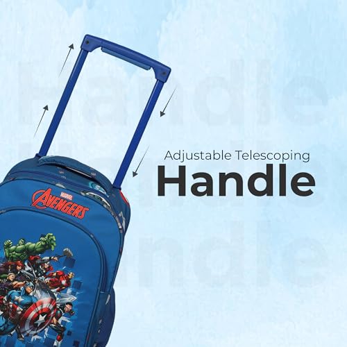 Image of NOVEX Original Kids School Bag with 2 Wheels & Trolley Handle For Easy Travel