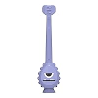 Vista 15 de Dr. Brown's ToothScrubber - Juego de cepillos de dientes para niños pequeños, monstruo con pasta de dientes sabor fresa