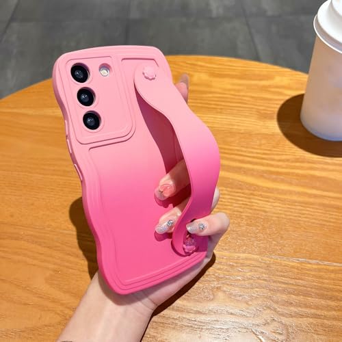 Étui Samsung S21 Plus antichoc fini les chutes grâce à la dragonne rose