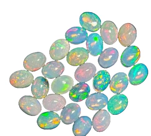 10x8mm Ethiopian Opal Cabochon AAA Quality Ethiopian Opal OVAL Cabochon Ethiopian Opal Cabochon Natural welo opal multi fire opal loose Gemstone For Jewelry Making