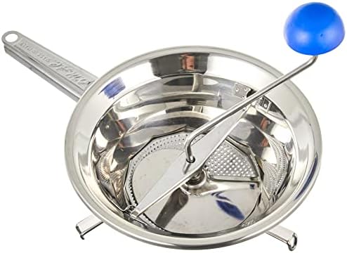OMAC Emanuel 190 Food Mill Made Of Stainless Steel, Grey, 34.4 x 24 x 10.2 cm