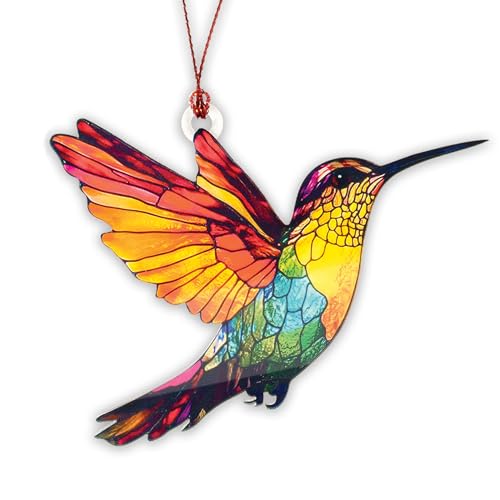 Hummingbird Christmas Ornament, Christmas Ornaments 2025, Hummingbird Gifts for Women, Bird Ornaments for Christmas Tree, Hanging Decor for Door, Yard, Outdoor or Windows, Gift Exchange Idea