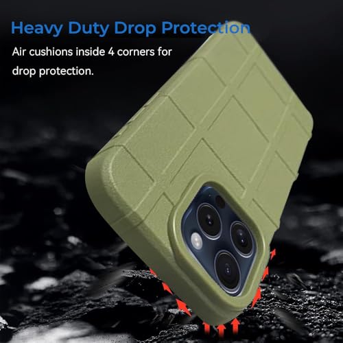 Image of amazon basics Shockproof Back Case Cover for Apple iPhone 15 Pro | 360 Degree Protection | Slim Protective Case | Anti-Scratch Tough TPU Case for Apple iPhone 15 Pro (Green)