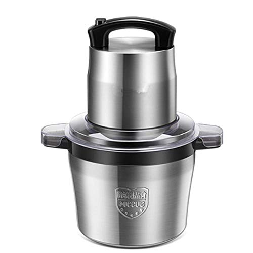 BEPM Picadora De Carne Trituradora De Alimentos Picadora De Carne De Acero Inoxidable De 6L, Picadora Eléctrica Automática, Procesador De Alimentos Doméstico O Comercial