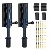 Barrel Bolt Latch, Slide Bolt Gate Latch, 6.3 Inch Heavy Duty Solid 304 Stainless Steel Black Finish