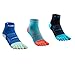 Win.Deeper Calzini da Corsa con Dita Separate, per Uomo e Donna, Sport e Fascite Plantare, Calze Tecniche con Compressione Plantare, 3 Paia (Mid Calf /3 Pairs -L (Size 43-46))