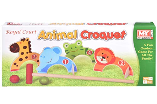 KT M.Y Juegos al Aire Libre - Animal Croquet - Juegos al Aire Libre para niños