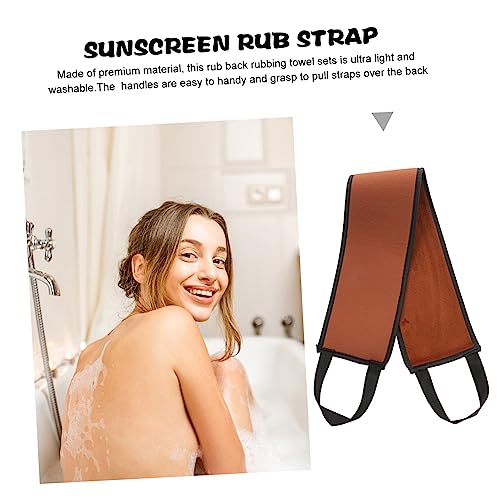 Beaupretty Cinta De Fricção Esfregador De Banho Luvas Hidratantes Toalhinha De Microfibra Aplicador