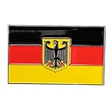 pinnwand deutschland österreich schweiz Größe: 35 mm x 21 mm GuDeKe Pin Anstecker Flagge Fahne Deutschland Staatsflagge Adler Herren Brosche