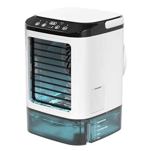 lyxamjrzyp Ventilador Torre, Ventilador Aire Acondicionado Silencioso, PortáTil USB, con Pulverizador De Doble Niebla, para Oficina, Dormitorio y Hogar