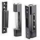 SOTECH 2 x Fensterbänder 95 mm schwarz RAL 9017 Türbänder zum Aufschrauben Renovierbänder