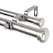 Rod Desyne 1" Rosen Double Curtain Rod, 120-170 inch, Satin Nickel