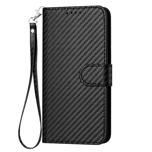 BEENTRYS PU Cuero Funda para Huawei P30 Funda,Cartera Libro con Tapa Piel Ranuras para Tarjetas Cierre Magnético Soporte Flip Case Antigolpes Silicona Bumper Carcasa-Negro