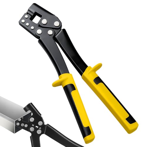 KELAV Pince à Sertir pour Placo,Pince de Sertissage Professionnelle pour Cloisons Sèches et Plaques de Plâtre,Acier Robuste Haute Résistance,Poignée Ergonomique Antidérapante,Longueur 300 mm