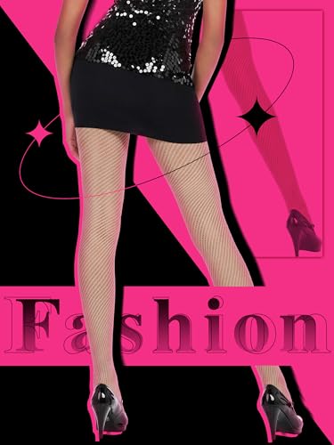 Image of Bencailor 3 Pairs Halloween Women Fishnet Stocking Tight Legging Black Stockings Small Hole Pattern High Pantyhose Waist Lace