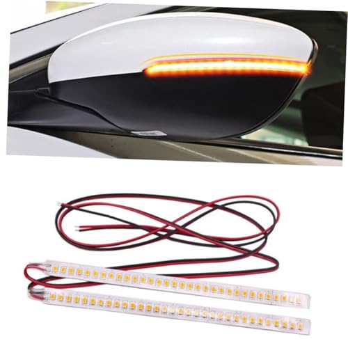 Espejo retrovisor luz de serpentina PRETYZOOM para intermitentes de coche 4