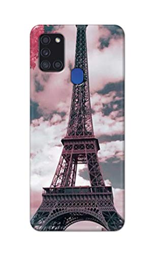 Image of Lovers Famous Place Eiffel Tower in Paris Hard Back Case Cover for Samsung Galaxy A21S, SM-A217F / DS, SM-A217M / DS, SM-A217F / DSN Back Cover -(J5) VNS2227