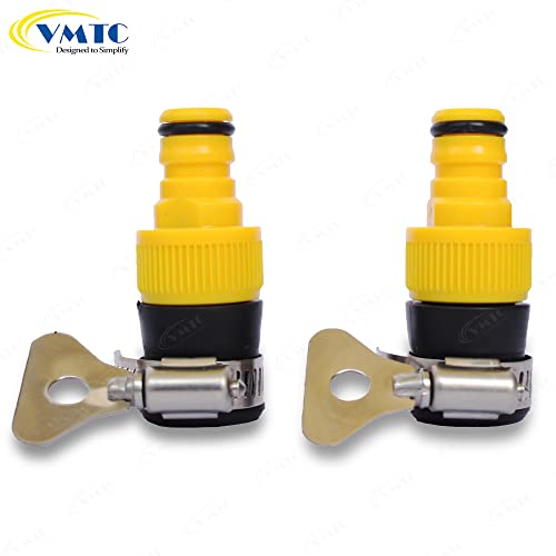 Image of VMTC Tap Connector Pair for 1 /2 inch Round Taps: Secure Connection, High-Pressure Resistant, Compatible with 1 /2-inch Pipes