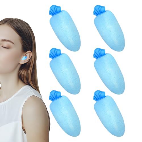 Tapones para dormir | 6 pares de tapones para los oídos para reducir el ruido del sueño | Forma de zanahoria Protección auditiva Auriculares insonorizados para mujeres hombres natación