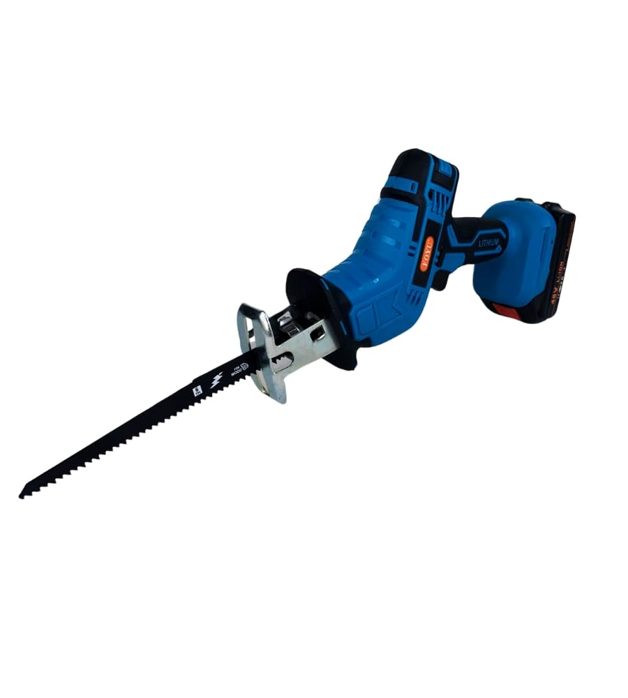 Sega a Gattuccio, Seghetto Portatile a Batteria, Motore Brushless da 2800 SPM, Doppia Batteria 48V, Set di 4 lame versatili, Valigetta